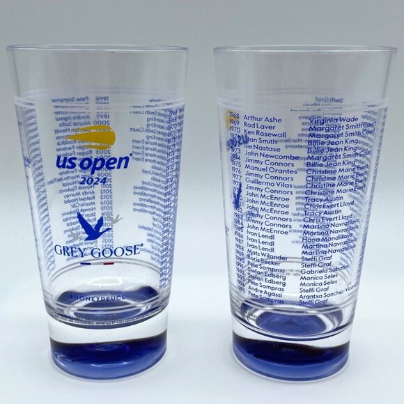 2024 US Open Tennis 🎾 Honey Deuce Grey Goose Plastic Glass Cup Tumbler SOUVENIR - Picture 10 of 11